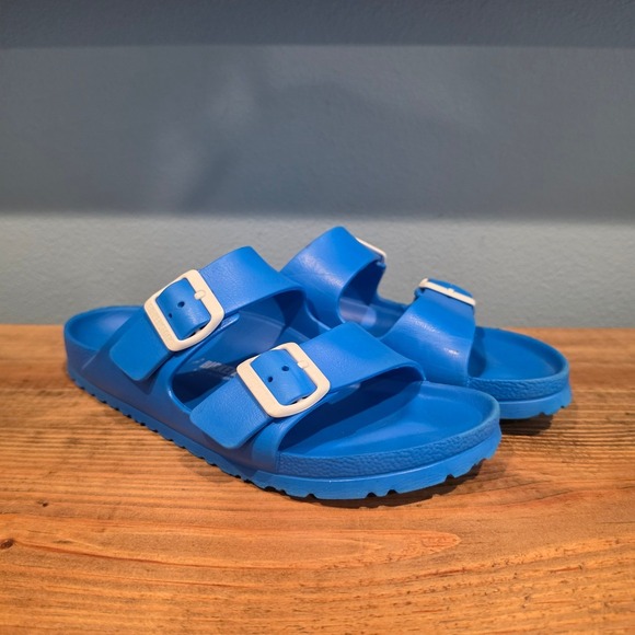 Birkenstock Other - Birkenstock Mens Arizona EVA Sandals Blue Waterproof Slides Size 8 41